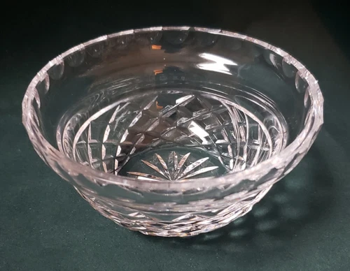 Vintage Waterford Crystal Open Jam/Jelly 4-3/4" Bowl Alana(?) Pattern Cut