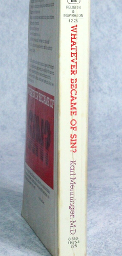 Whatever Became Of Sin? - Karl Menninger (1978, Paperback) First Bantam Edition - Foto 4 di 7