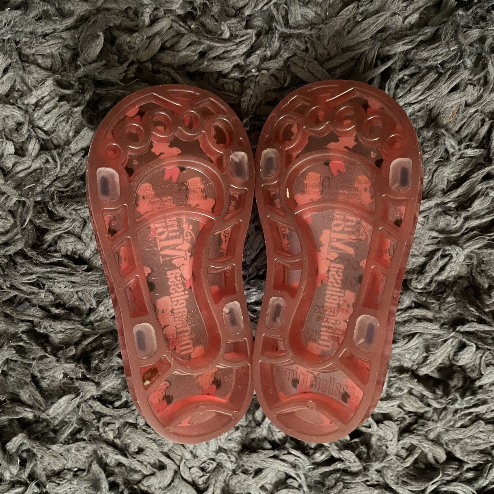 Lotto MINI MELISSA taglia 7 Disney bambine Minnie topo bella bestia Mary Jane