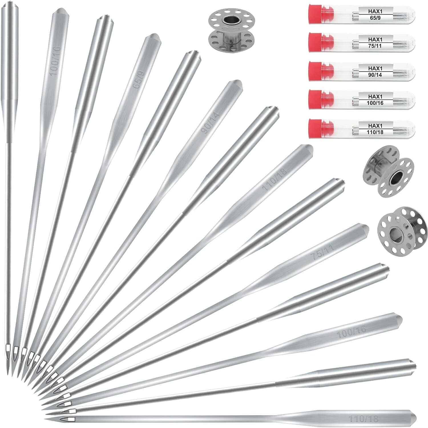 Universal Sewing Machine Needles by ONEHERE - Compatible with Most Brands-image