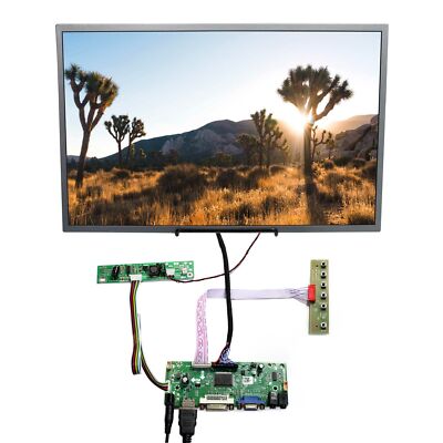 HD DVI VGA LCD Controller Board With 19inch 1440x900 LCD Screen