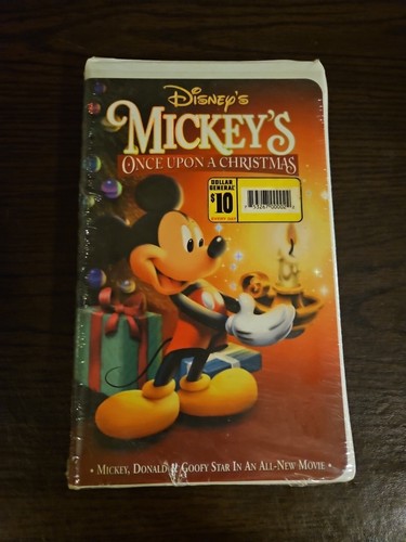 Disney's Mickey's Once Upon A Christmas VHS 1999 Walt Disney Home Video Release