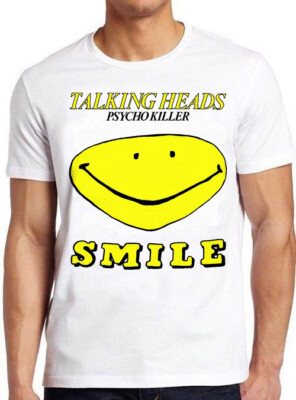 T-Shirt Talking Heads Psycho Killer Band Punk Rock Lächeln Musik Geschenk 7301