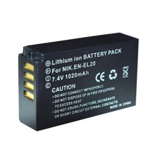 7.4V 1020mAh Battery For EN-EL20a Nikon Coolpix A 1 AW1 1 J1 1 J2 1 J3 1 S1 1 V3