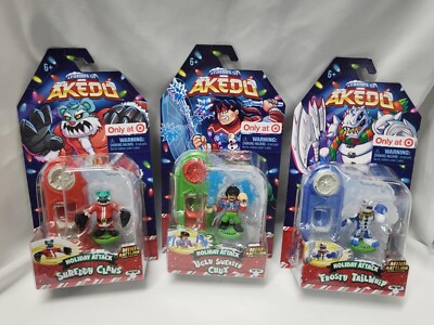 Legends Of Akedo Holiday Attack Frosty Tailwhip Shreddy Claws Ugly Sweater Chux