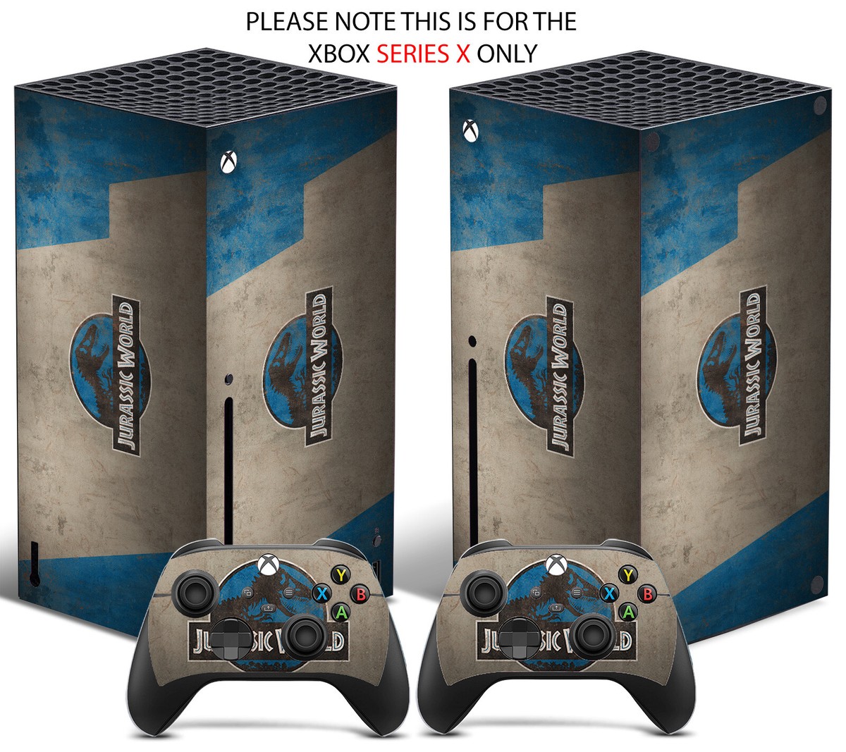 JURASSIC PARK Xbox SERIES X SKIN DECAL VINYL STICKER WRAP UK