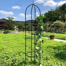 1.9m Outdoor Garden Metal Obelisk Climbing Plant Support Frame Trellis