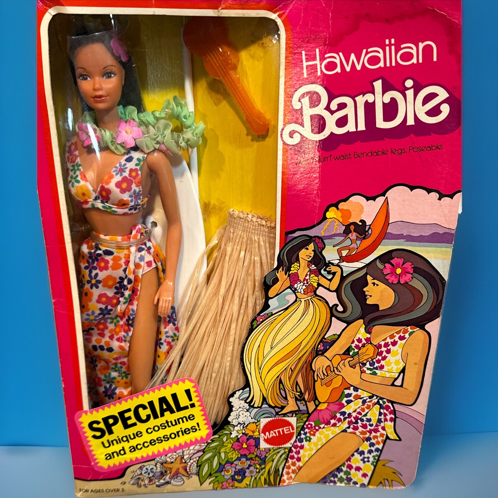 Barbie Tropical Surf Party 0801 Mattel 1986 Vintage 80's