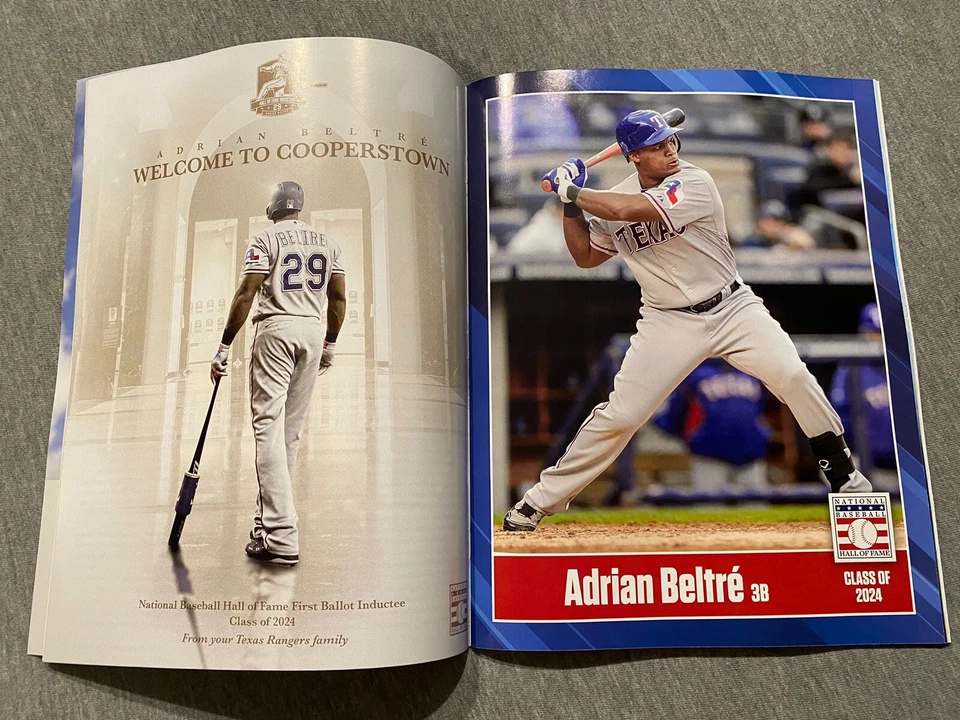 2024 BASEBALL HALL OF FAME INDUCTION DAY PROGRAM- MAUER, BELTRE, LEYLAND, HELTON - Image 2 of 4