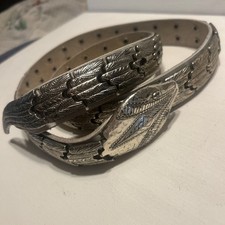 Unique Vintage Articulated Metal Snake Belt. 32-34 Inches Read Desc 