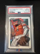 Cam Ward 2025 Prizm Draft Picks MANGA (RC) #M-10 PSA 10 Rookie Miami Hurricanes