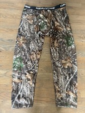 Realtree Men  s Base Layer Camo Pants -Hunting - Mens  s XL 40-42 