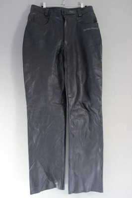 SUPERB BIKERS PARADISE ELITE 2 BRITISH MADE BLACK COWHIDE LEATHER JEANS 34 INCH