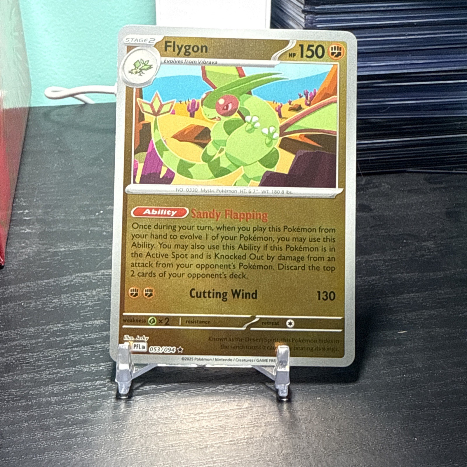053/094 Flygon - Phantasmal Flames - Reverse Holo NM Pokemon