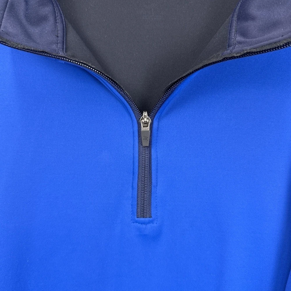 Zero Restriction Mens Quarter Zip Golf Pullover Blue Performance Jacket XXL 2XL - product detail image 4