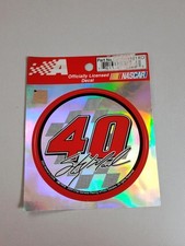 David Stremme 40 Action Nascar 3 Round Decal Sticker David Stremme 40 Action Nascar 3 Round Decal Sticker