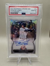 2023 Bowman Chrome Prospects Spencer Jones Mega Box Autograph PSA 10 Gem Mint