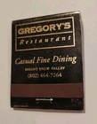Matchbook West Dover Inn VT 1846/ GREGORY'S REST. MT SNOW FULL UNSTRUCK — photo 2