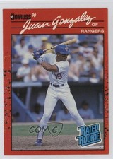 1990 Donruss Rated Rookie Juan Gonzalez #33 0z0n