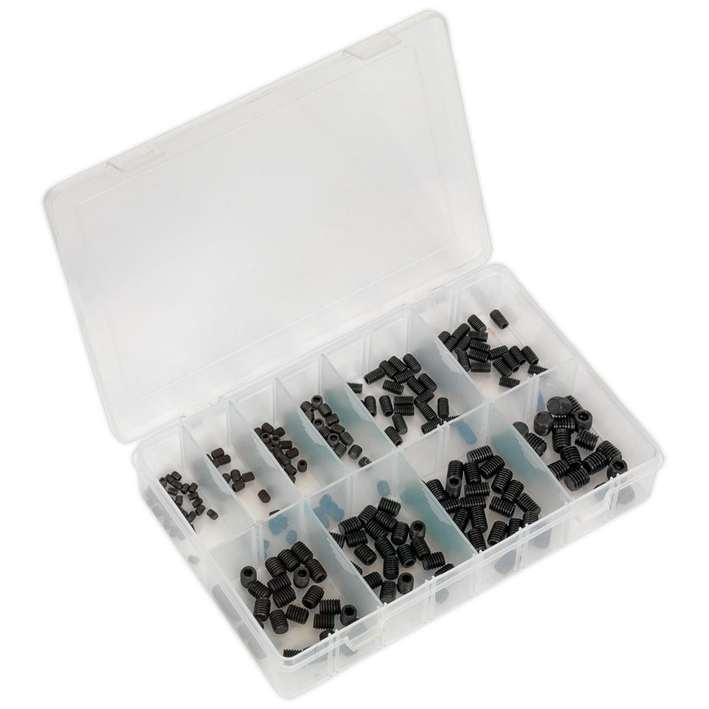 Sealey Grub Screw Assortment 250pc M4-M10 DIN 916 Metric