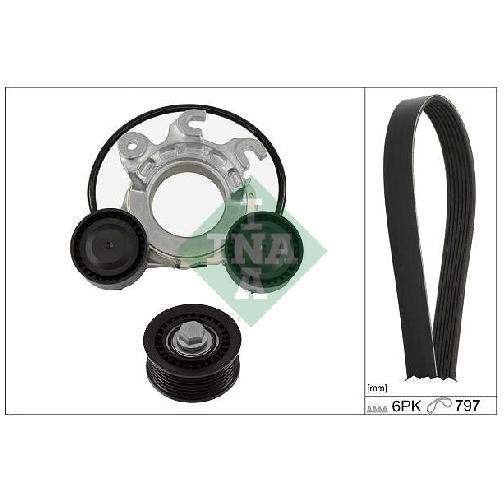 Keilrippenriemensatz FüR Citroen C5 AC AJ NC ND 1.6 20 Bis 26 INA DGY YL01744180-image