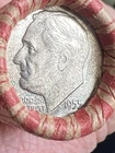 Shotgun Roll PDS Mix Wheat Cent + BU Silver Dime 1955+1960 Ends ***R 108***