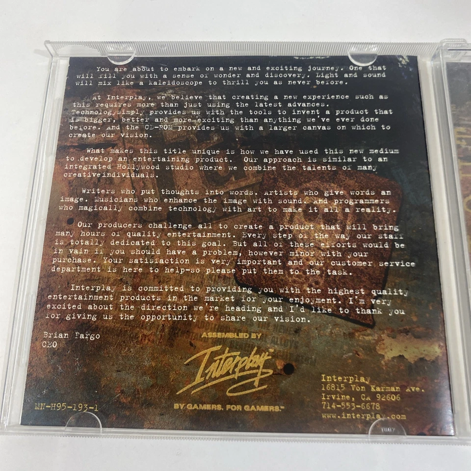 Fallout A Postnuclear Role Playing Game Jewel Case Interplay Windows PC CD ROM - Image 3 of 4