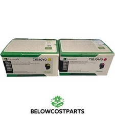     Lexmark 71B10M0  71B10Y0 Magenta Yellow Toner CS317 CS417 CS517