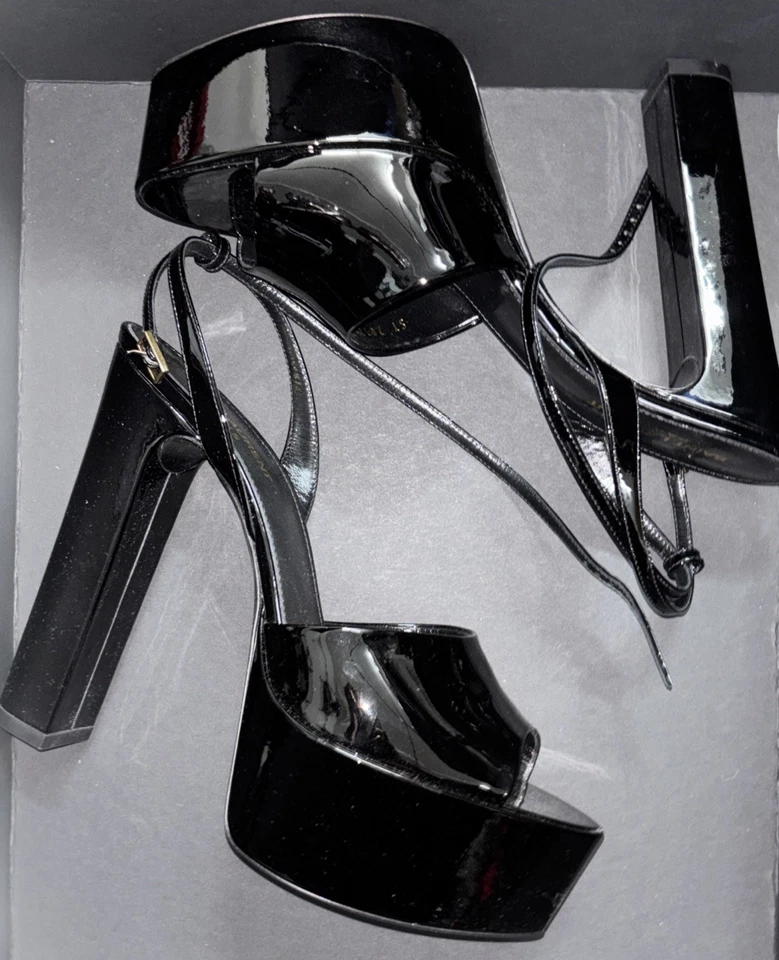 Sexy para mujer Saint Laurent 95 Tanouk negro 10 EE. UU. / 41 L UE Foto 2 de 4