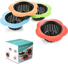 Plastic Sink Strainer, Silicone Kitchen Sink Strainer, Easy Clean Sink Drain Fil