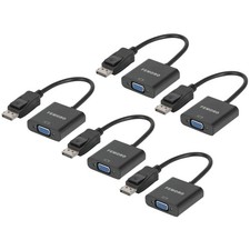 High Resolution DisplayPort to VGA Converter, 5-Pack