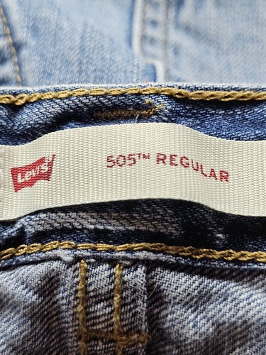Boys Levi's 505 Reg Jean Shorts - Size 7 Reg Adjustable Waist Band - Picture 5 of 6