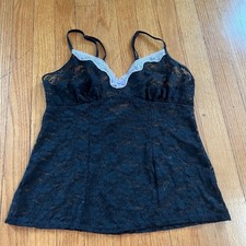 Vintage Y2K Victoria  s Secret mesh lace camisole with light purple trim