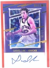 2021-22 PANINI RECON DAVID LEE AUTO RED KNICKS 37/99 SP AUTOGRAPHS