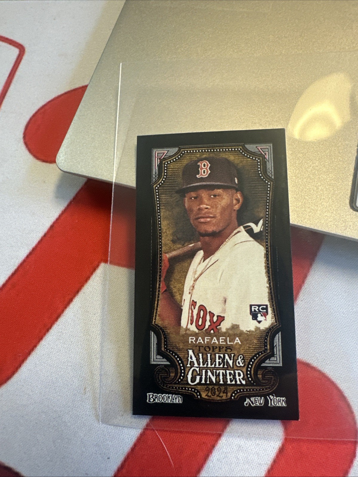 2024 Topps Allen & Ginter - Ceddanne Rafaela #77 Mini Black Border (RC)