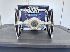 White Imperial Tie Fighter Star Wars 1978 Working light  W  Box Kenner Vintage