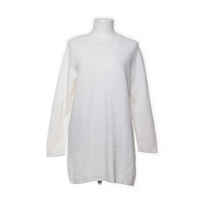 COS, Strickpullover, Größe: L, Weiß, Baumwolle, Musterstrick, Damen #CaT