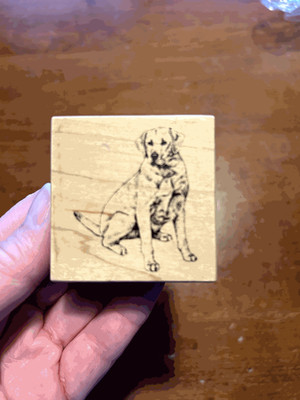 1990 Rubber Stamp PSX E-701 LABRADOR RETRIEVER LAB DOG Puppy Pet Breed Animal