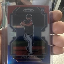 2022 Panini Prizm Rookie Red White & Blue Kyle Muller #14 Atlanta Braves