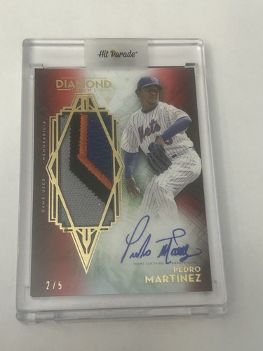 2021 Topps Diamond Icons Pedro Martinez Patch Relic Auto /5 Mets SHIPS FREE!