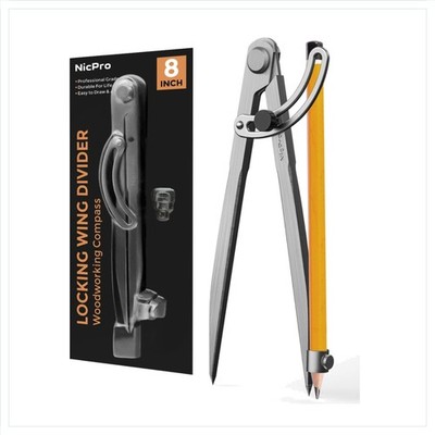 Geometrie Kompass 20,3 cm Bleistift Markierung Zirkel mit Halter für Zeichnen