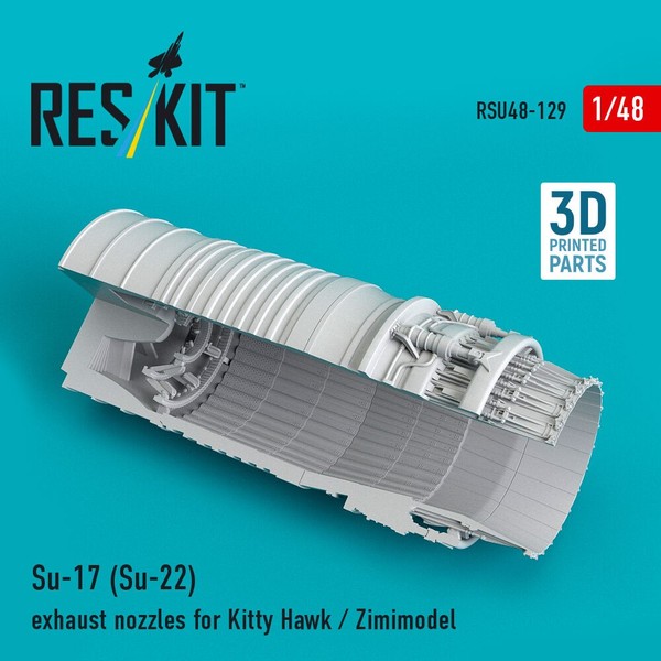 Reskit RSU48-0129 - 1:48 Su-17 (Su-22) Exhaust Nozzle For Kitty Hawk / Zimimodel-image