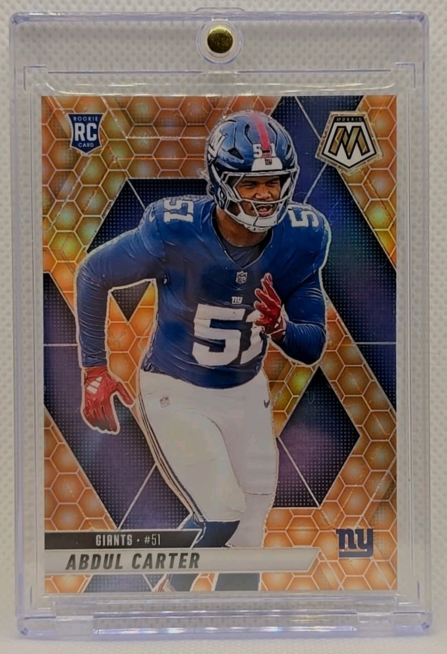 2025 Panini Mosaic - Rookies Abdul Carter #317 Honeycomb Prizm (RC)