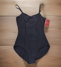 New Capezio Women's BLACK Camisole Leotard Adjustable Straps Size XL TB1420 NWT