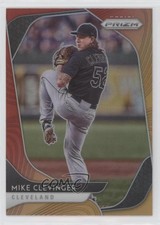 2020 Panini Prizm Tier II Hot Box Red Orange Prizm Mike Clevinger #129 0a4s