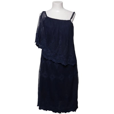 Ashley Brooke, Kleid, Größe: 40, Blau, Baumwolle/Polyamid, Blumen, Spitze #AEo