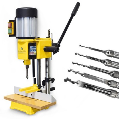 BAMATO Stemmmaschine STM-120 mit 5-tlg Stemmbohrer-Set Hohlstemmmaschine