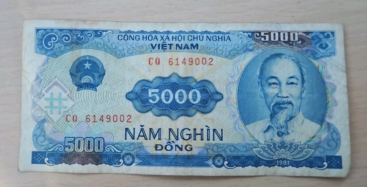 越南纸币5,000 越南盾面额| eBay