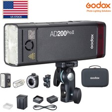 GODOX AD200Pro II 200W TTL Pocket Flash Strobe for Canon Sony Nikon Fuji Olympus