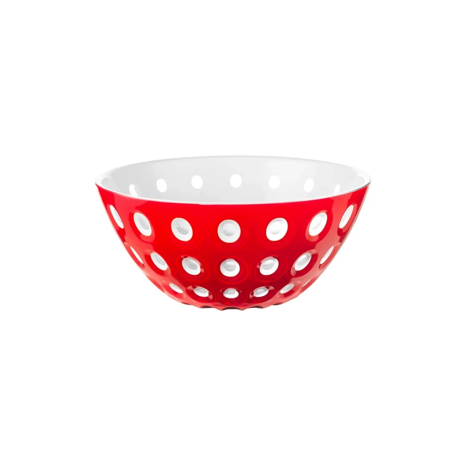 GUZZINI Le Murrine Saladier 25cm Rouge Blanc Plastique - Photo 1/1